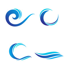 Water Wave symbol and icon illustration