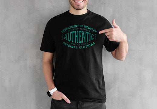T-Shirt Style Logo Layout