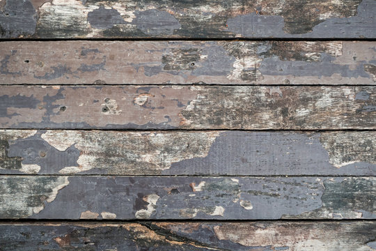 Aged Gray Painted Wood Plank Texture Background