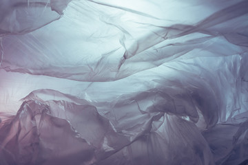 Beautiful plastic bag abstract  background. No Plastic Bag Concept, save world, protect earth.