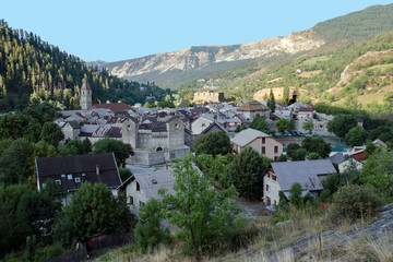 City of Colmars in the Alps in France