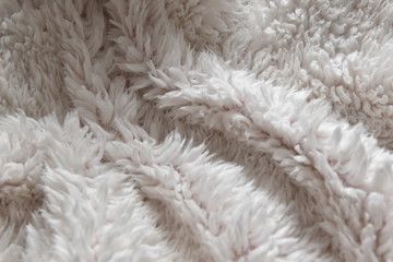 The texture of gray woolen knitted surface