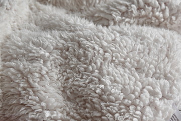 The texture of gray woolen knitted surface
