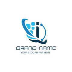 Technology I Letter logo/identity design template vector eps