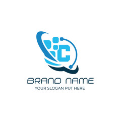 Technology C Letter logo/identity design template vector eps