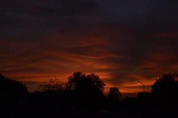 sunset in timelapse