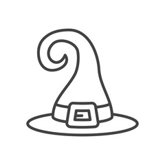 halloween witch hat accessory icon