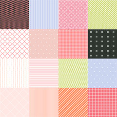 Seamless patterns with fabric texture