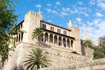 Fototapeta premium Almudaina Palace building in Palma de Mallorca