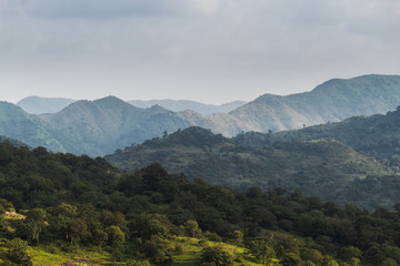 Panoramic view of the mountains
