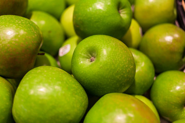 green apples background