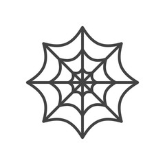 spiderweb halloween line style icon