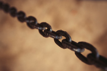 iron chain close up