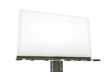 Fototapeta premium 3d rendering blank billboard on white background