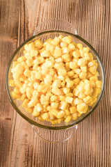 Sweet corn grains.