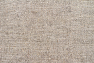 Fototapeta na wymiar Natural linen fabric, background or texture, natural gray beige color