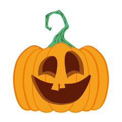 halloween pumpkin with face character