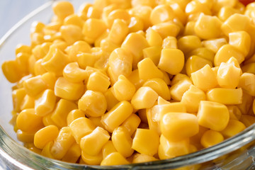 Sweet corn grains.