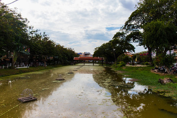 Fototapeta na wymiar Durty River in Siem Reap, Cambodia