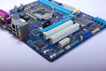 Fototapeta premium Electronic waste from computer parts