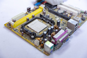 Electronic waste from computer parts
