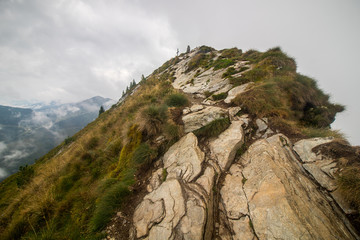 Peak Krahbergzinken in Austrian Alps near Schladming village