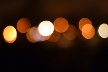 Night lights bokeh background