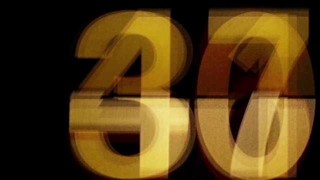 Loopable motion graphics / numeral, countdown