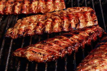 Ribs on the grill