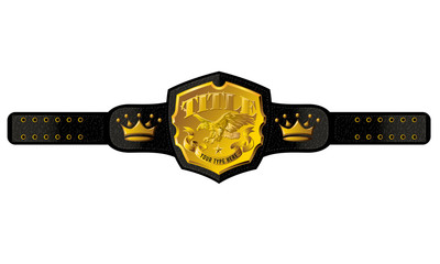 Title Championship Belt Vector