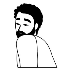 Isolated avatar man vector design