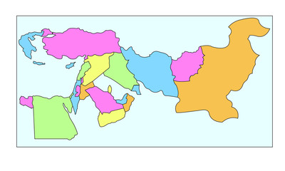 Middle East Population Map