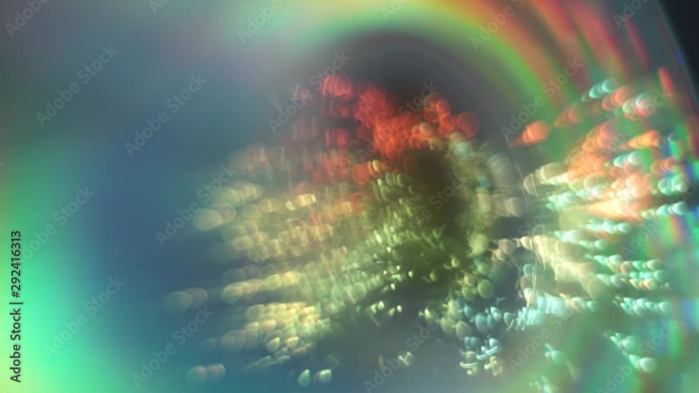 Poster Beautiful abstract circle of shine with particle space  background.
