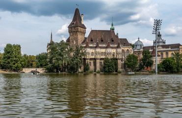Fototapeta premium Vajdahunyad Castle is a castle in the City Park of Budapest, Hungary. 