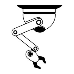 Isolated technology robot vector design