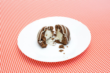 chocolate cake on a plate
