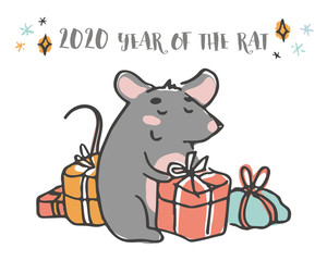 Year of the rat card - 292417996