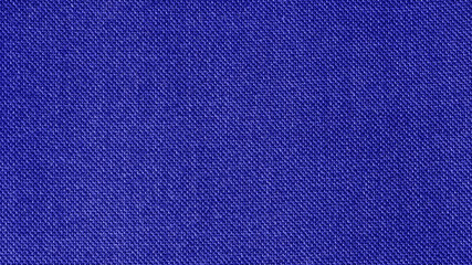 Blue woven fabric texture background. Closeup. Blue textile material texture