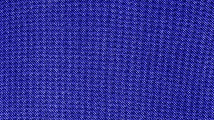 Blue woven fabric texture background. Closeup. Blue textile material texture