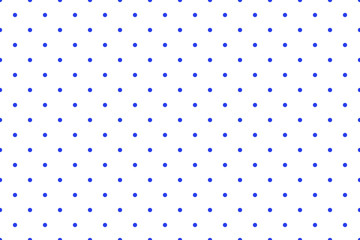 Dark blue polka dot seamless pattern on the white background