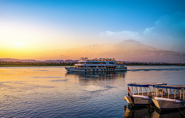River Nile and ship