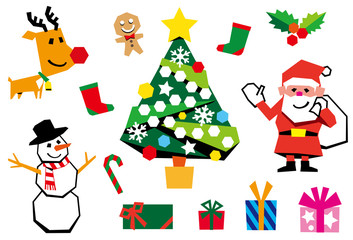 クリスマス　イラストセット