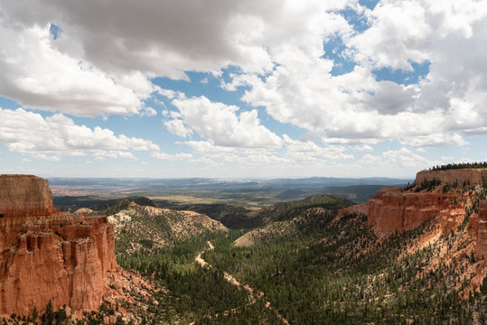 View of the Bryce Canyon Utah