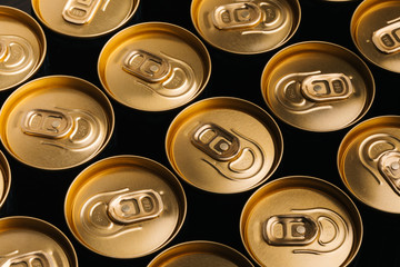 can of beverage top view