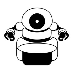 Technology robot cartoon vector design