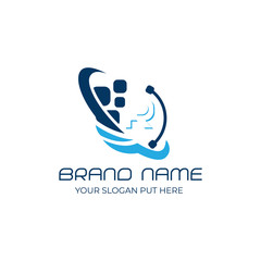 R Letter logo/identity design template vector eps for use technology brand 