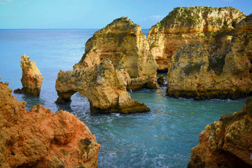 Tranquil Rocky Coastine