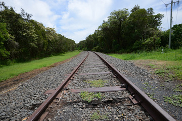 Fototapeta premium Empty old railway 3