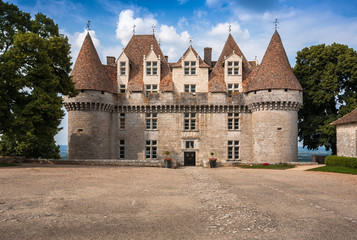 Monbazillac Castle with vineyard, Aquitaine, France