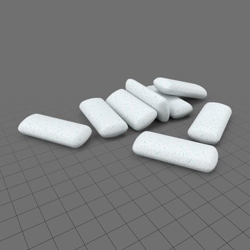 Pile of chewing gum
